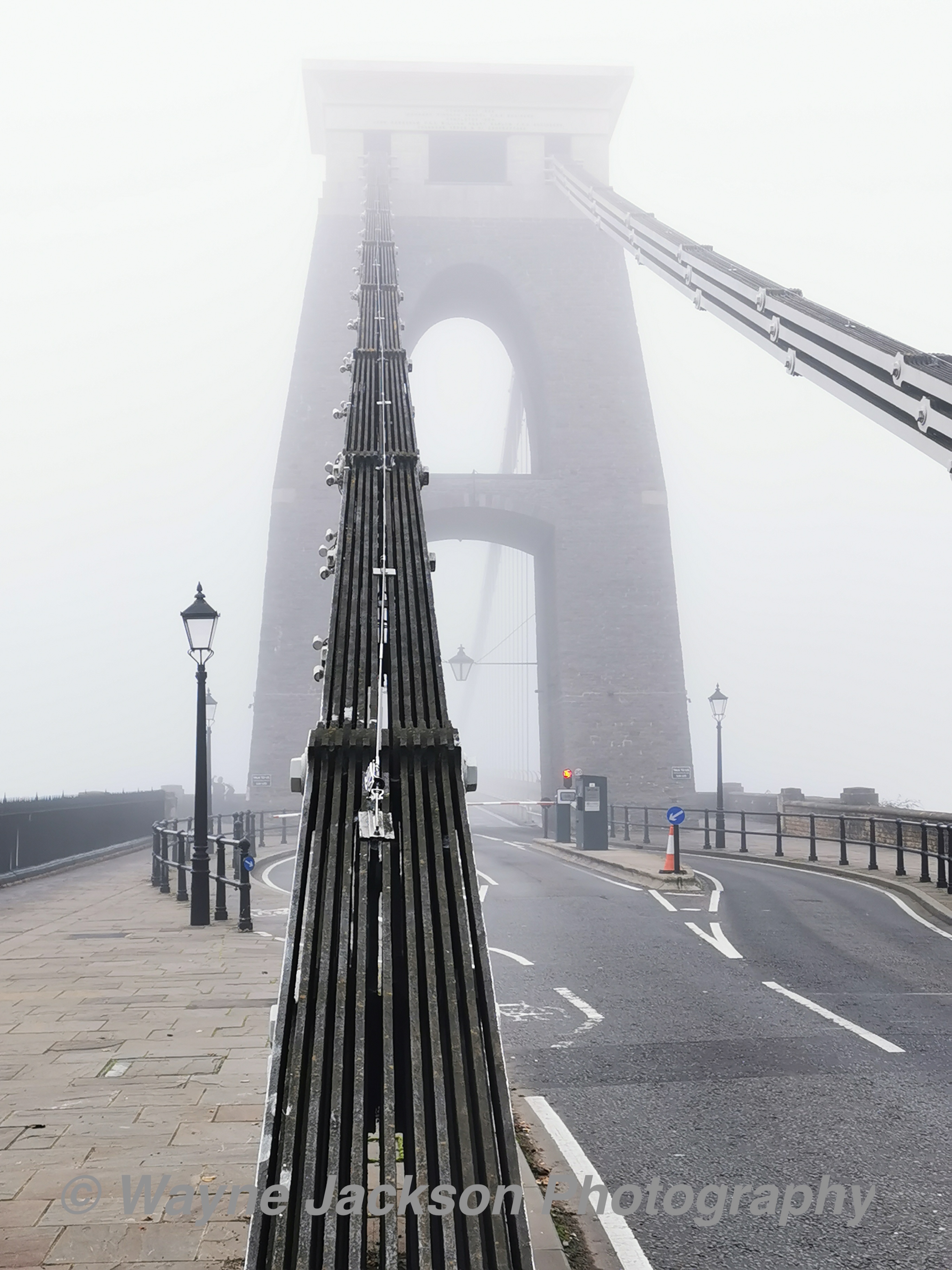 Clifton Suspension Bridge in Bristol (mist/fog)